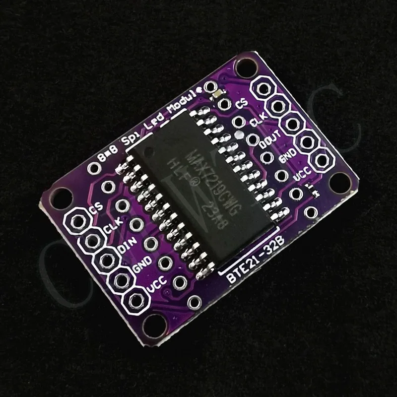 8x8 MAX7219 Red/Blue/Green/White Dot Led Matrix MCU Display Control Module 5V Interface Output Input Common Cathode 0.7Inch 8*8