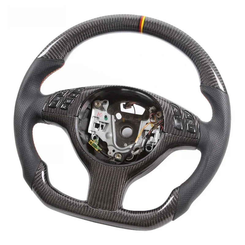 High qualityCarbon Fiber Steering Wheel with Suede Leather Sports Design for   E46 E39 E53 330ci 325i Best-Selling