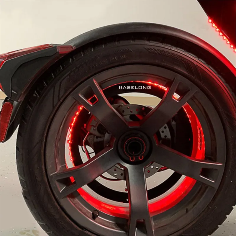 

For Can-Am Ryker Rally Edition 900 2019-2020-2021-2023 Motorcycle Accessories Wheel Ring DIY Kits LED Lights Powdercoated Circle