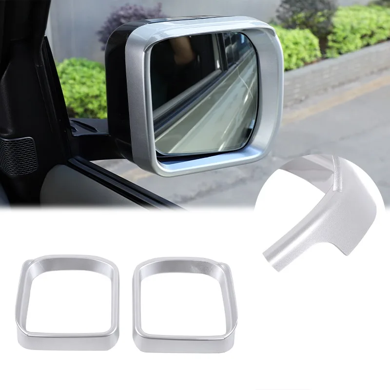 

For Land Rover Defender 90 110 2020-2023 ABS Car Exterior Mirror Rain Eyebrow Frame Decorative Sticker Car Accessories