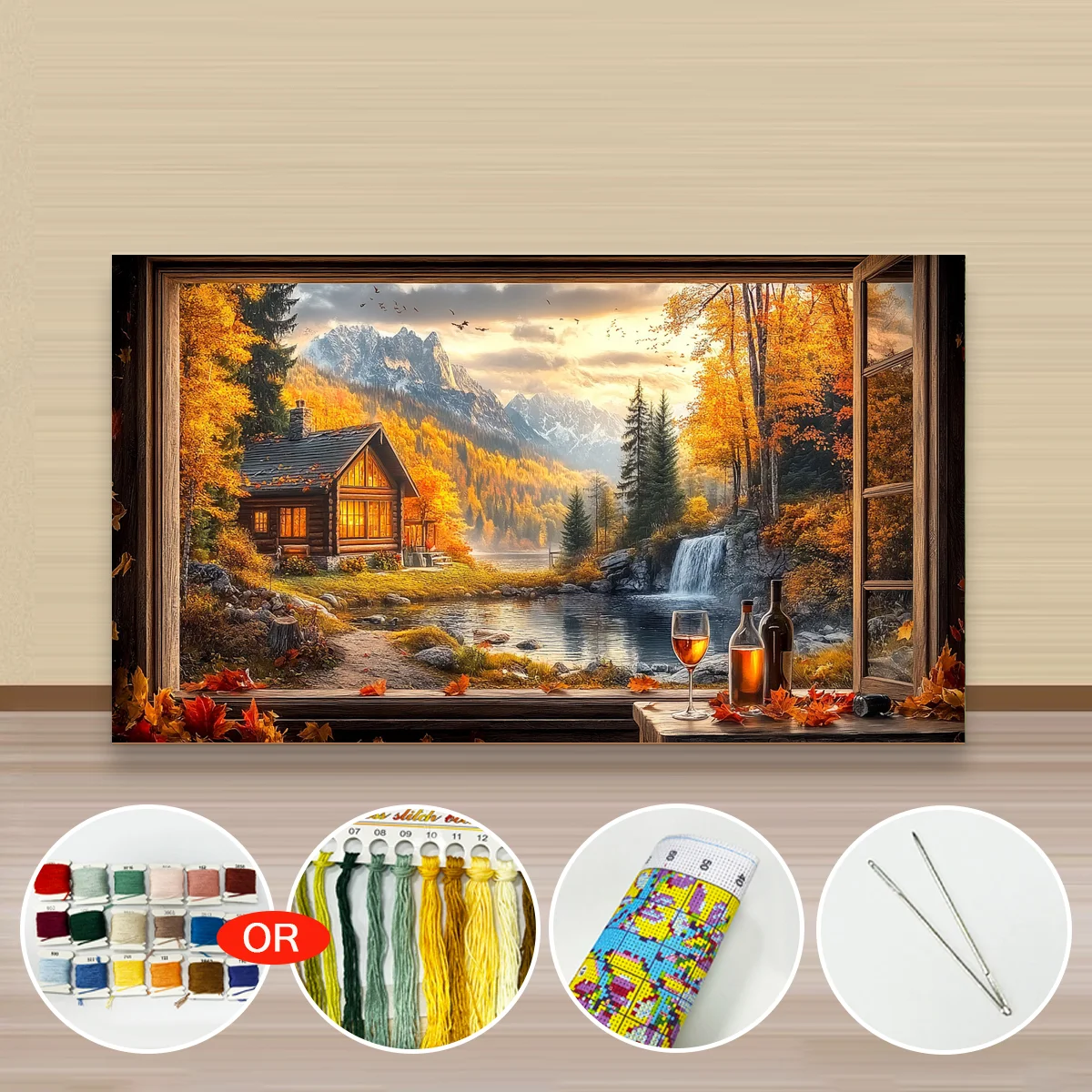 1 Stück 40x70cm/15,7x27,5 Zoll, 11Ct/14Ct Kreuzstich-Set, DIY Valentinstagsgeschenk, Stickerei-Set für Festivals, Tiermotiv – Detail 4