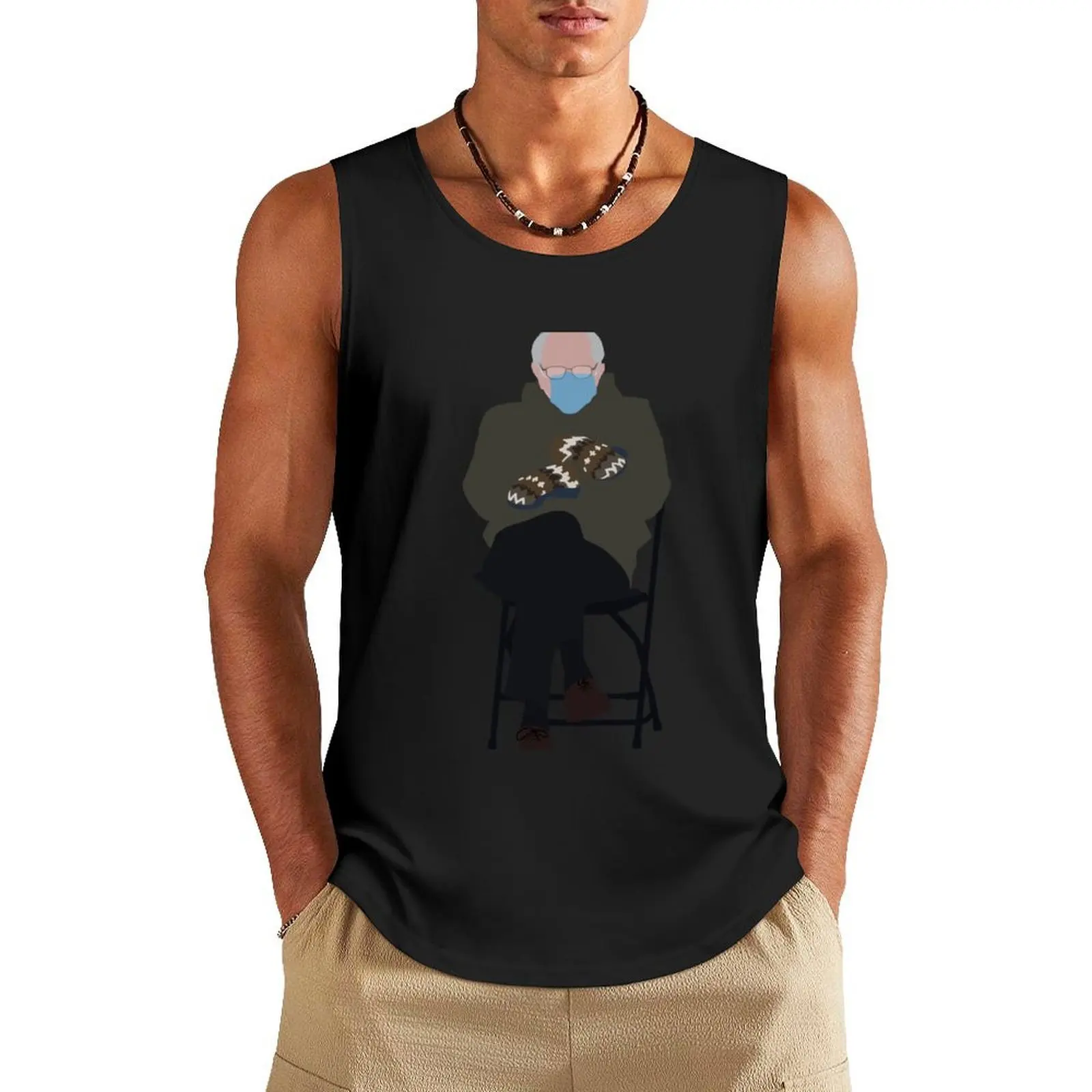 

Bernie Sanders mittens Tank Top gym clothing sports vest t-shirt gym man