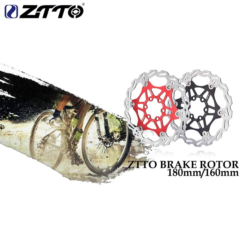 

ZTTO Floating Bicycle Disc Brake Rotor 160mm 180mm Stainless Steel Aluminum Alloy MTB XC Road Bike Brake 6 Bolts Hub Disc