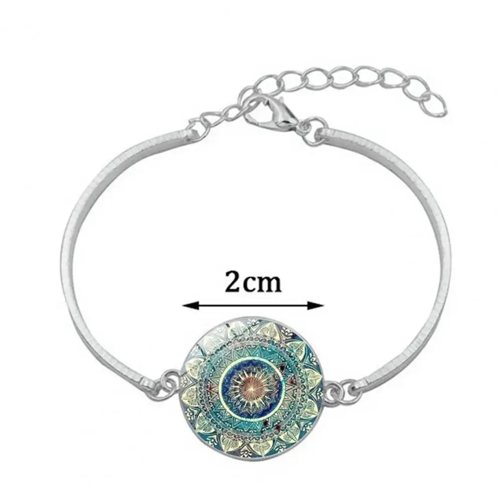 3 Pcs/Set Women Jewelry Set Vintage Ethnic Style Lobster Clip Adjustabler Length Hook Earrings Bangle Necklace Set Lady Party