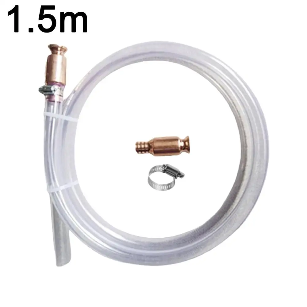 1/1.5/2/4m Gas Siphon Hose Pump Shaker Siphon Valve Virgin For Gasoline Fuel Transfer Safe Multi-Purpose Self Priming Pump T3O9