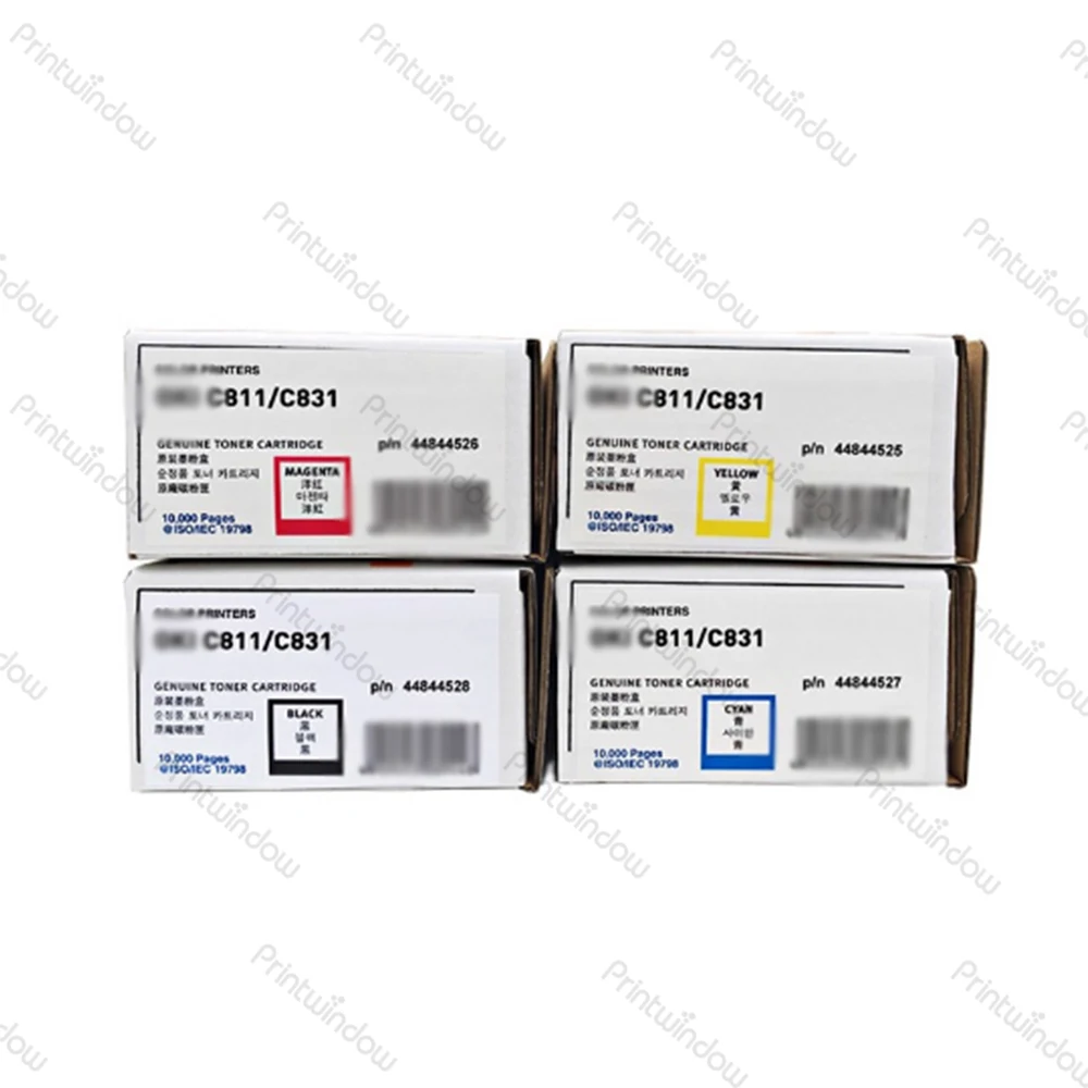 Original CMYK Toner Cartridges for OKI C811 C831DN 44844528 44844527 44844526 44844525