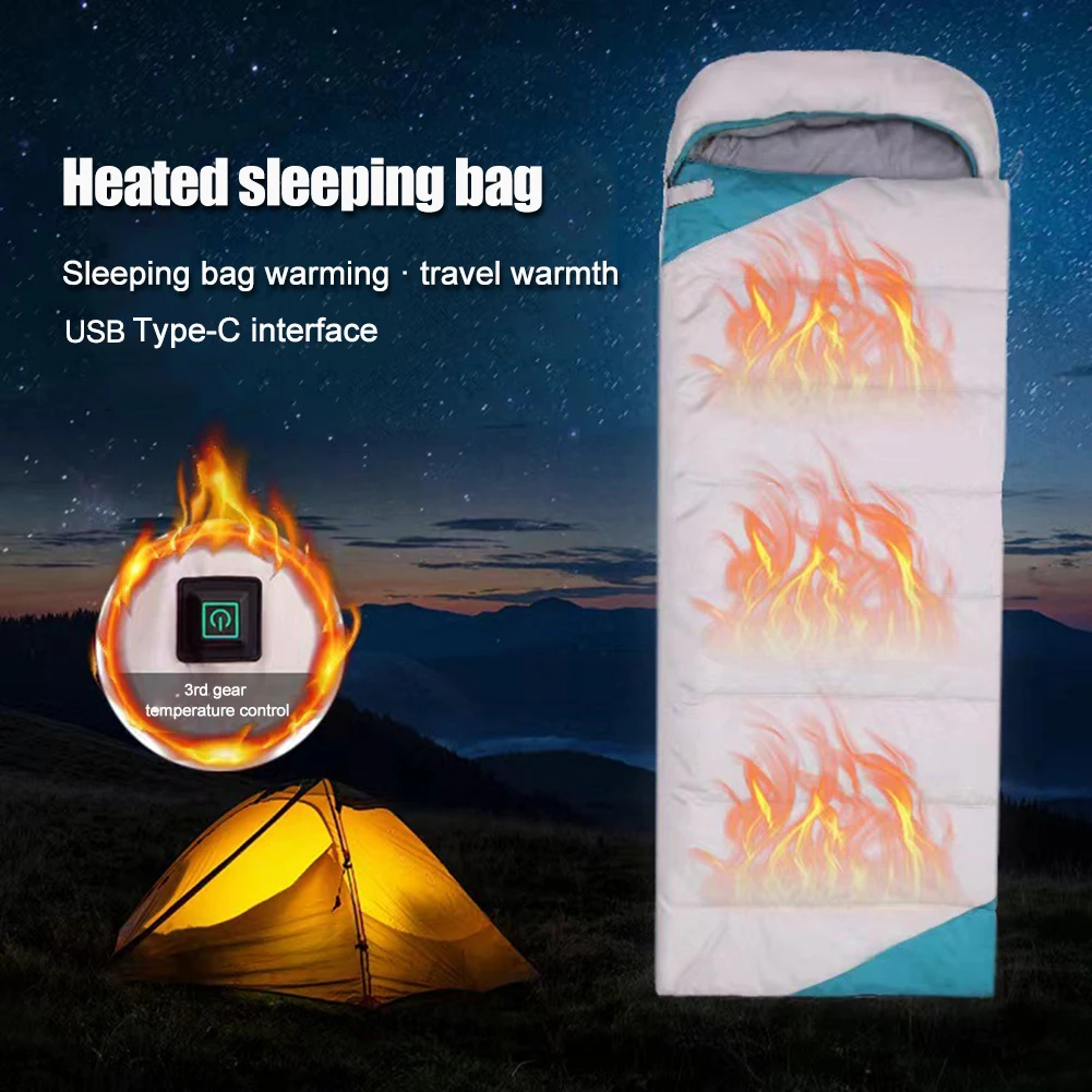 Type-C USB Electric Heated Sleeping Bag 3
