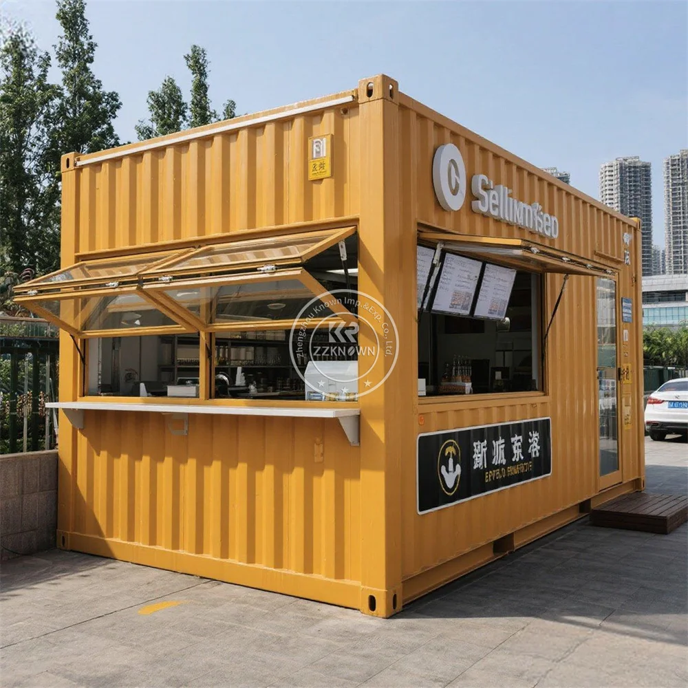 

Customize Modern Outdoor Modular Shipping Restaurant Expandable Full Equipped Kitchen Small Shipping Container Bar