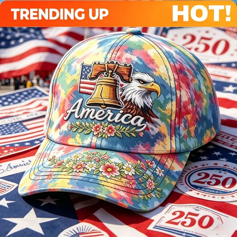 Customization Hats 250th Anniversary Of The United States Baseball Cap - Adjustable Lightweight Suitable For Men & Women, Unisex