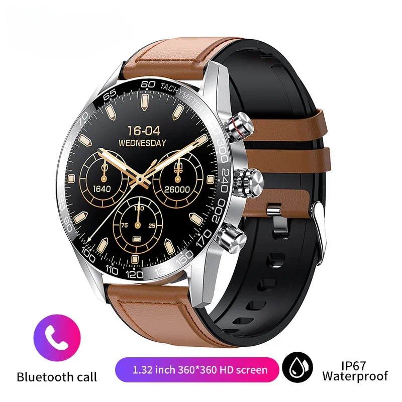 

2024 new Business Watch For Men Smart Watch AMOLED HD Screen Smartwatch Bluetooth Calling IP67 Waterproof Smart Bracelet