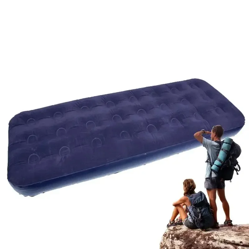 

Thicken Camping Mattress Single Person Inflatable Air Mattress Foldable Air Bed Ultralight Air Cushion Camping Tent Sleeping Pad