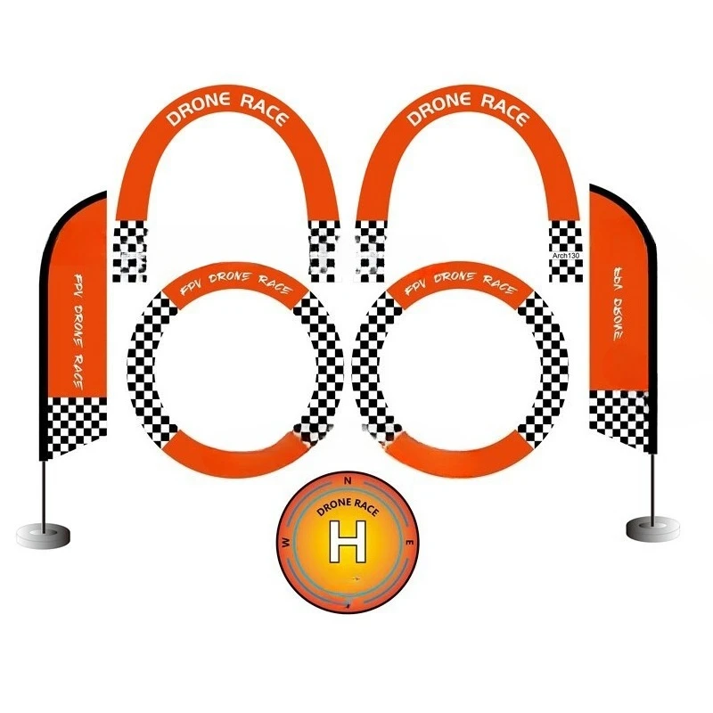 Crossing machine obstacle 90cm indoor drone track set 90CM model aircraft competition training competition door - view 5
