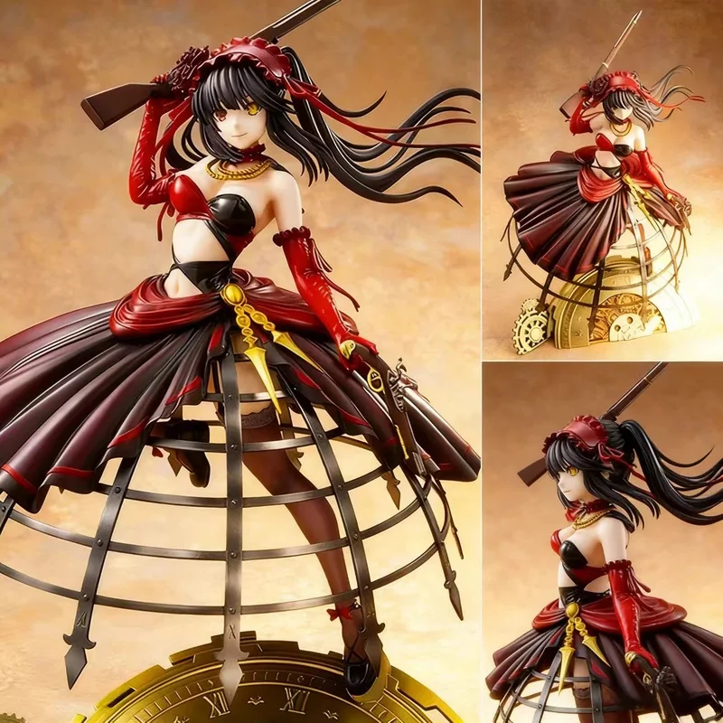 Figurka kolekcjonerska Date A Live Kurumi Tokisaki w sukni wieczorowej, figurka anime dla fanów, dekoracja na biurko, prezent-niespodzianka