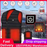 Smart Heating Vest Jacket USB Electric Clothes 3 Gears Adjustable Warm Vest