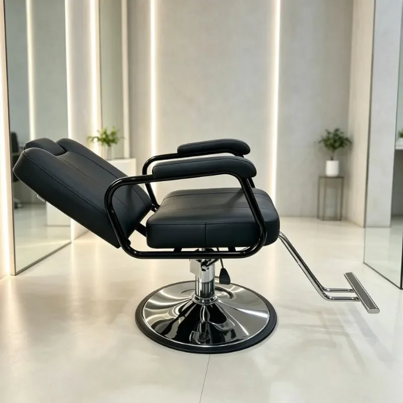 Hydraulic Barber Chair Reclining Hairdressing Chair Beauty Cutting Perming Dyeing Chair Cross Border Supply