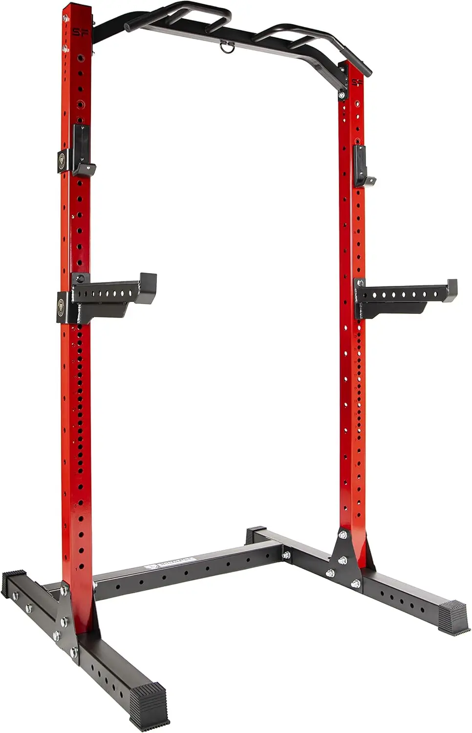 1,000 Pound Capacity 3” x 3” Power Rack Squat Stand, Includes J-Hooks and Safety Spotter Arms, Optional Conversion Kits