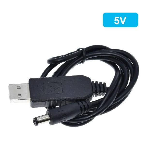 USB Booster Cable 5V to 9V 12V Router Power Cord Charger Conversion Cable DC Plug 5.5*2.1mm Cable Length 1 meter