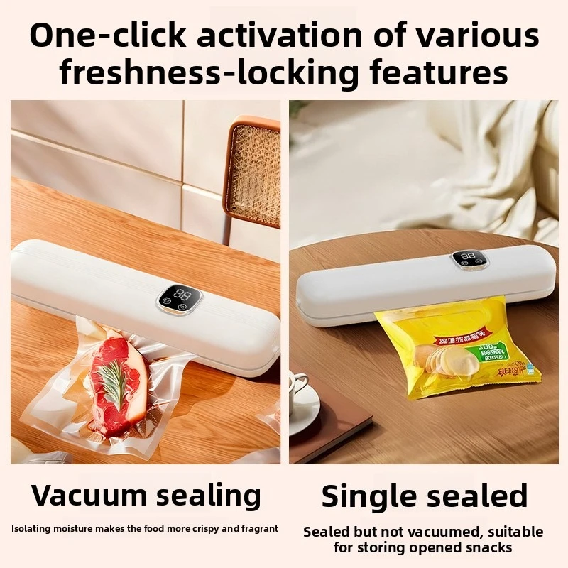 Vacuum fresh-locking intelligent sealing machine, fresh-keeping machine, automatic food packaging machine, home small portable r