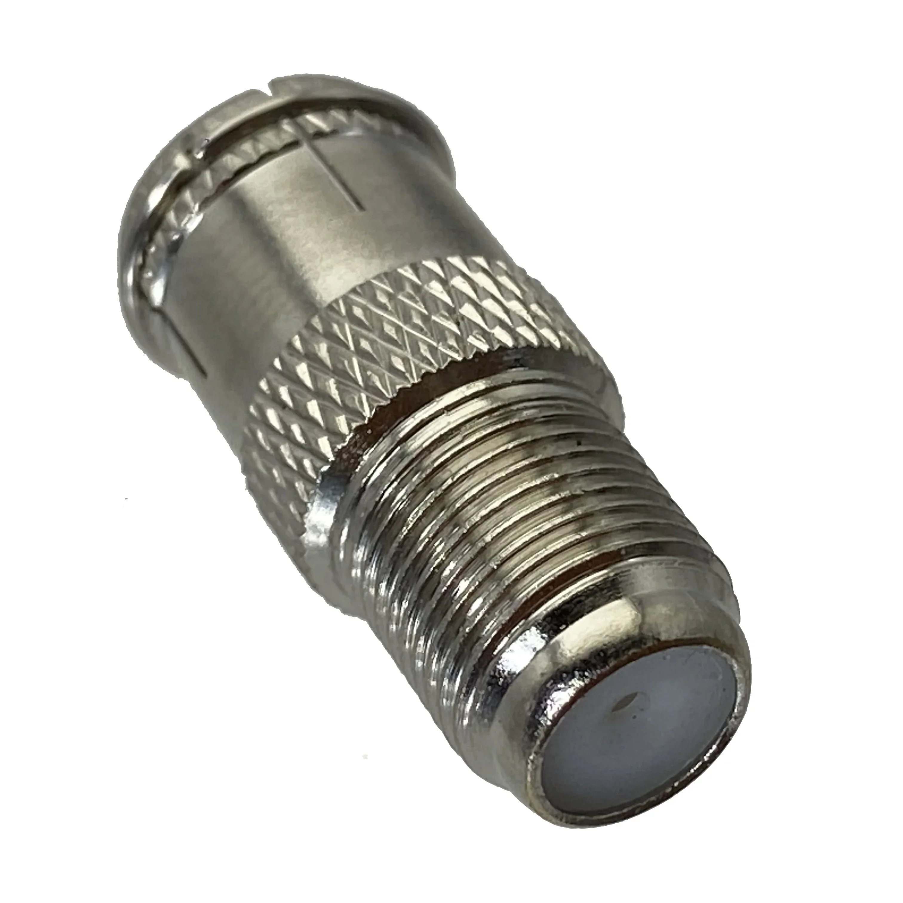 1Pcs Adapter F TV Male Plug To F TV Female Jack Slide-on Straight RF COAXIAL Connector Wire Terminals