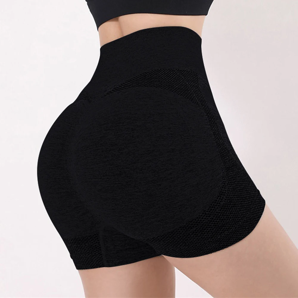 New Women's High Rise Yoga Shorts Workout Fitness Lift Butt Fitness Gym Running Pants Casual Sportswear Breathable Female Shorts