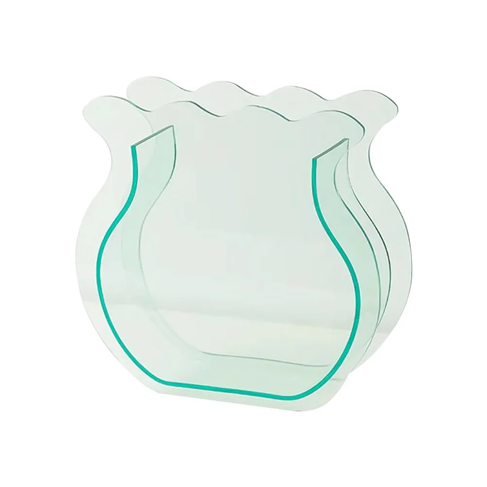 

Fish Tail Flower Vase Semitransparent Home Decor Vase Wedding Decoration Desktop Flower Arrangement Pot For Fresh Dried Flowers