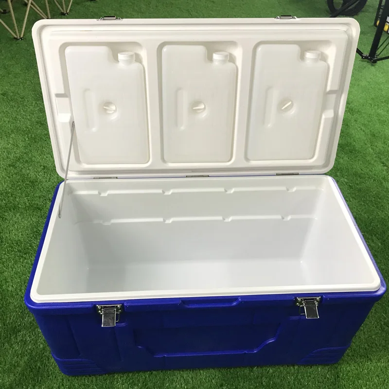 Portable Cooler With Heavy Duty Latches Leak-Proof Outdoor High Capacity Hard Cooler Keeps Ice For Up To 5 Days
