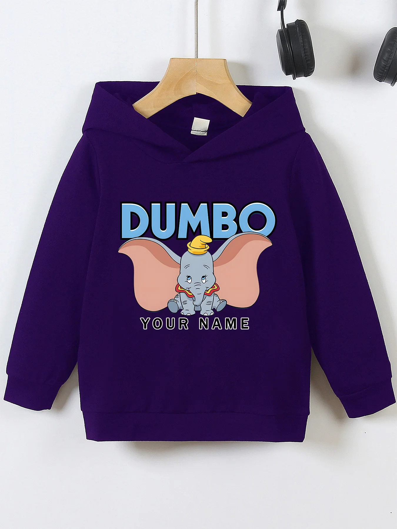 MINISO Disney Dumbo Boys Hoodie - Featuring a cute Dumbo graphic and refreshing blue font, this hoodie is perfect for school