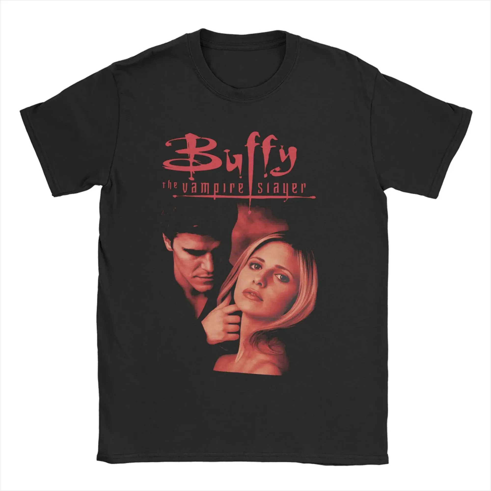 بافي مصاصي الدماء القاتل بافي مصاص الدماء القاتل طباعة تي شيرت للجنسين Sunnydale القتلة القطن Crewneck تي شيرت المتضخم