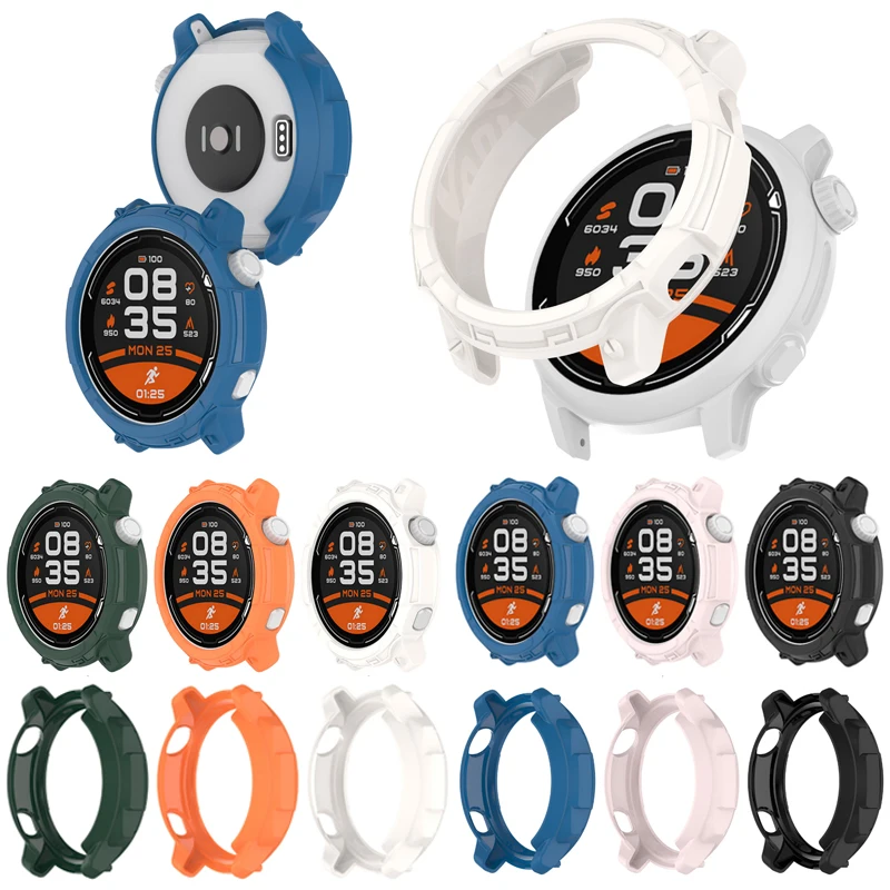 Protector de pantalla de vidrio con borde suave para reloj inteligente, carcasa protectora de película para Coros PACE 2, accesorios de Marco Pace2