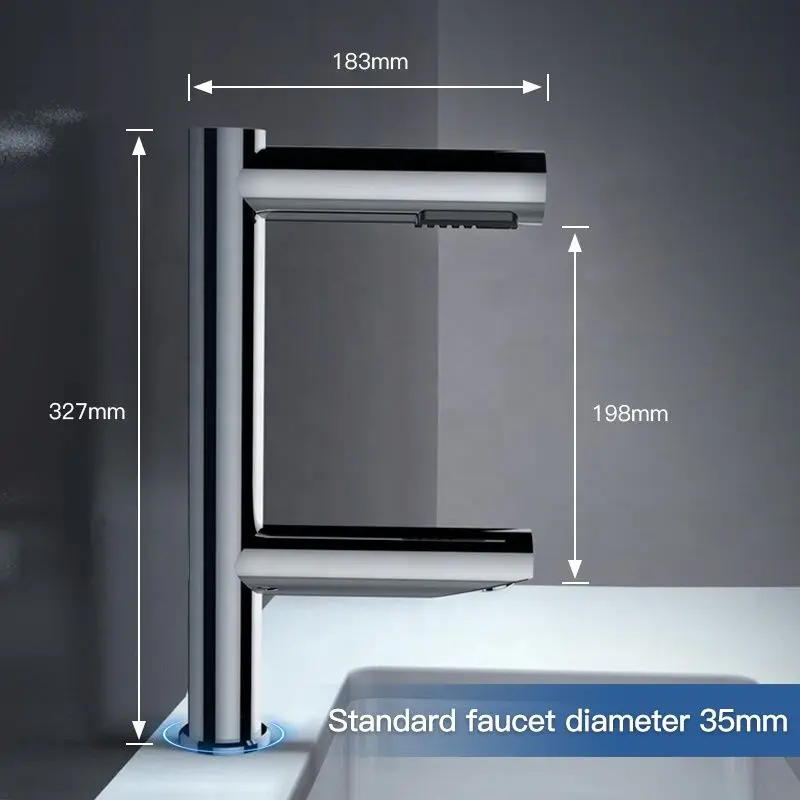 AIKE عالية السرعة مجفف يدوي هوائي مجففات الحمام قوية الإبداعية صنبور 2 في 1 تصميم التلقائي غسل اليدين وتجفيف مجفف