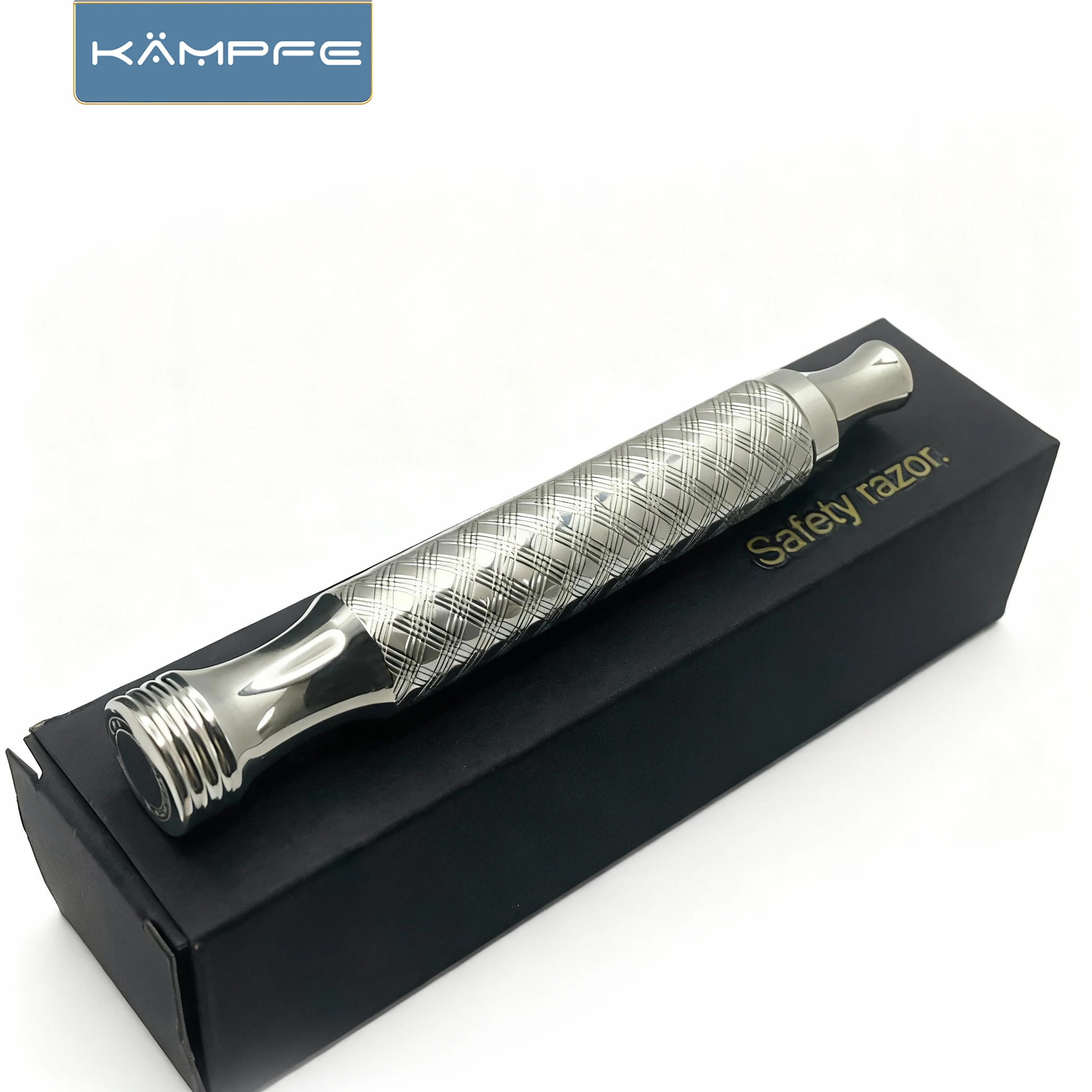 KAMPFE Stainless Steel Safety Razor Handle Comfortable Grip Handle gifts for men