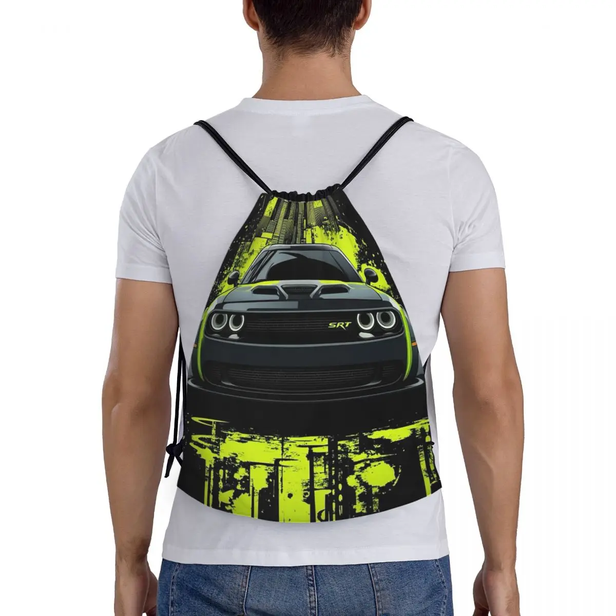 

SRT Hellcat Demon Dodge Challenger автомобильные гоночные рюкзаки на шнурке карманная обувь сумка сумки для книг для мужчин и женщин школьные