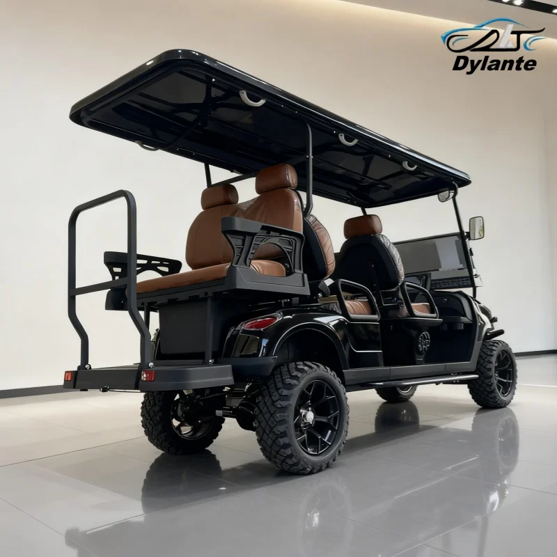 

High NewTech 4 Seater Lithium Battery Exclusive Golf Cart Adults Scooter 48V 60V Electric Golf Cart With Roof Ambient Light