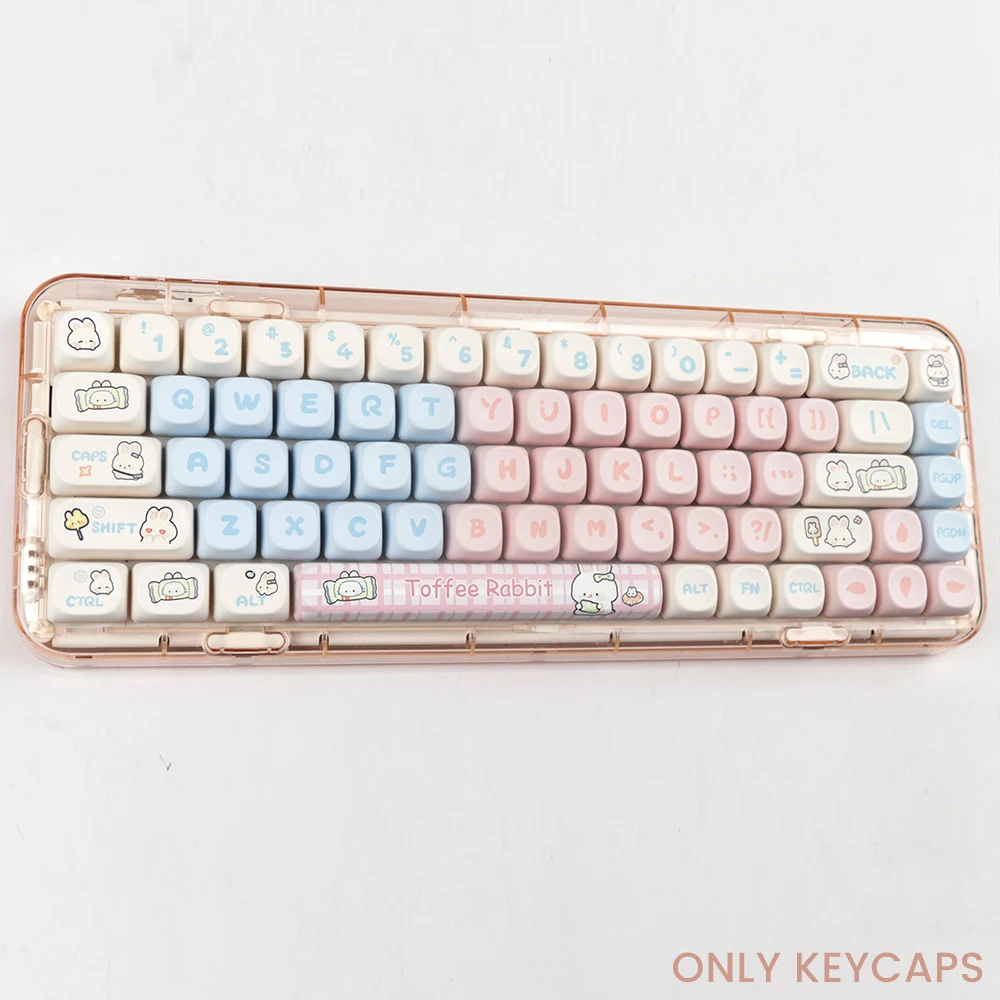 USLION 139 Keys MOA Profile Puppy Band Theme Keycaps PBT Thermal Sublimation Customized Key Caps for Gaming Mechanical Keyboard