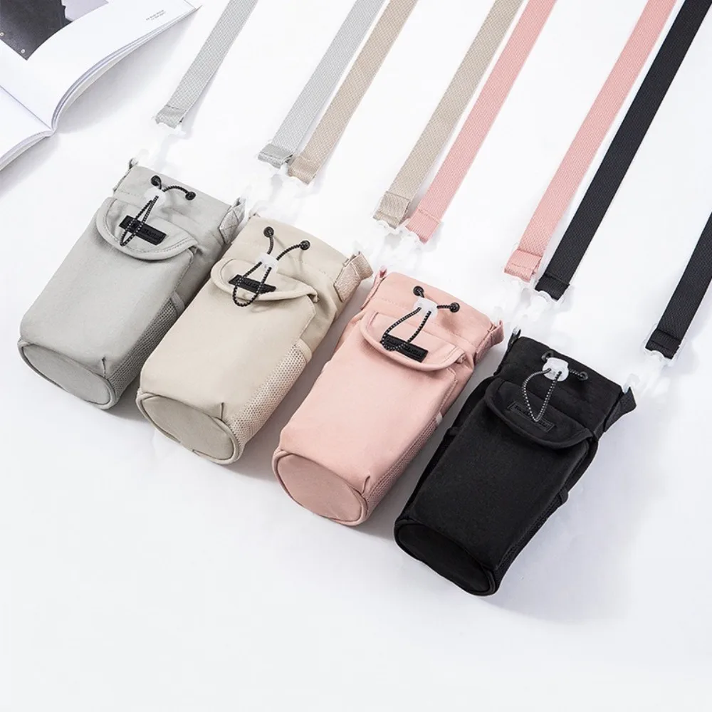 

with Adjustable Shoulder Strap Water Bottle Bag with Phone Pocket Waterproof Water Bottle Carrier Bag Water Bottle Holder Pouch