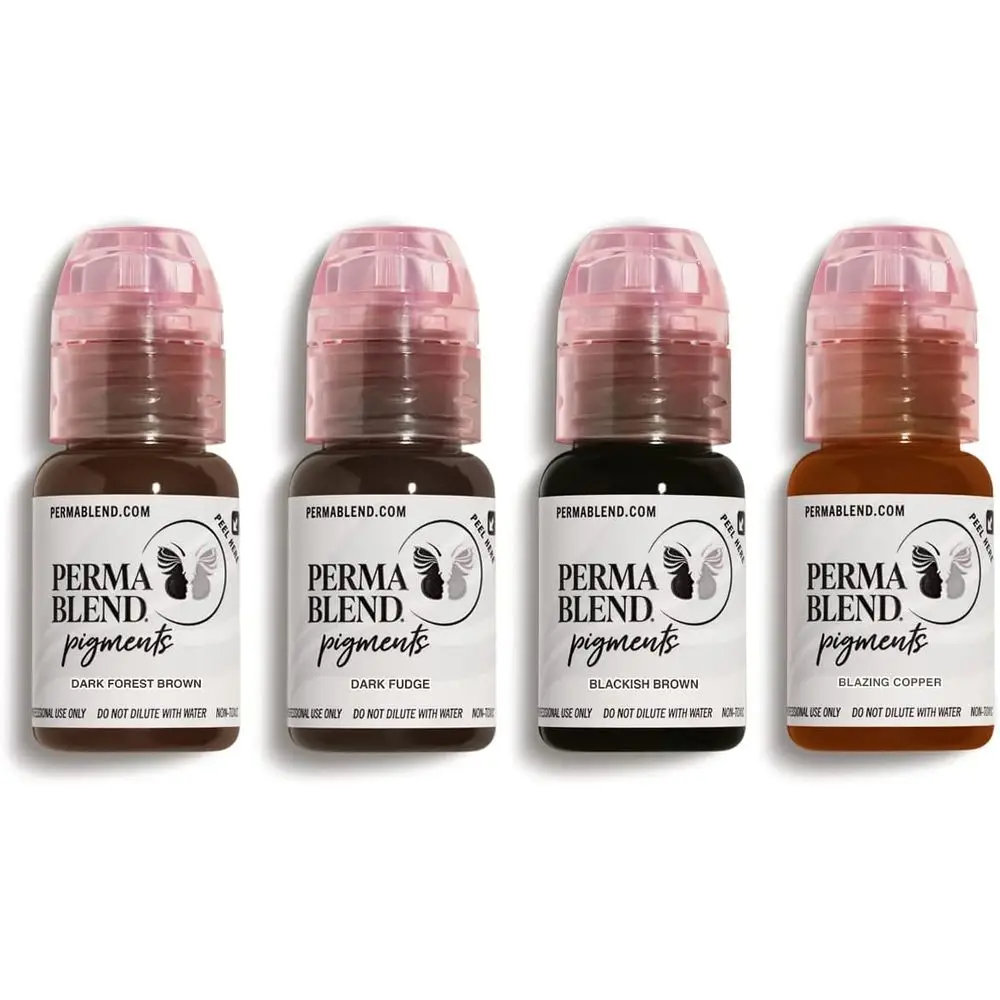 

- Eyebrow k Pigments Tattoo Kit - Microblading Ink or Permanent Eyeliner - Proional Tattoo Ink - Warm & Cool k Brown Tattoo Ink