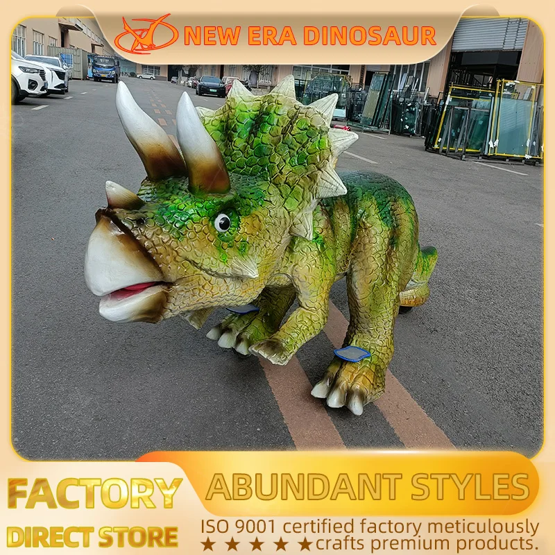 New Era Dinosaur Mall Amusement Dinosaur Ride for Kids and Adult Robotic Animatronic Dinosaur Ride for Jurassic Park