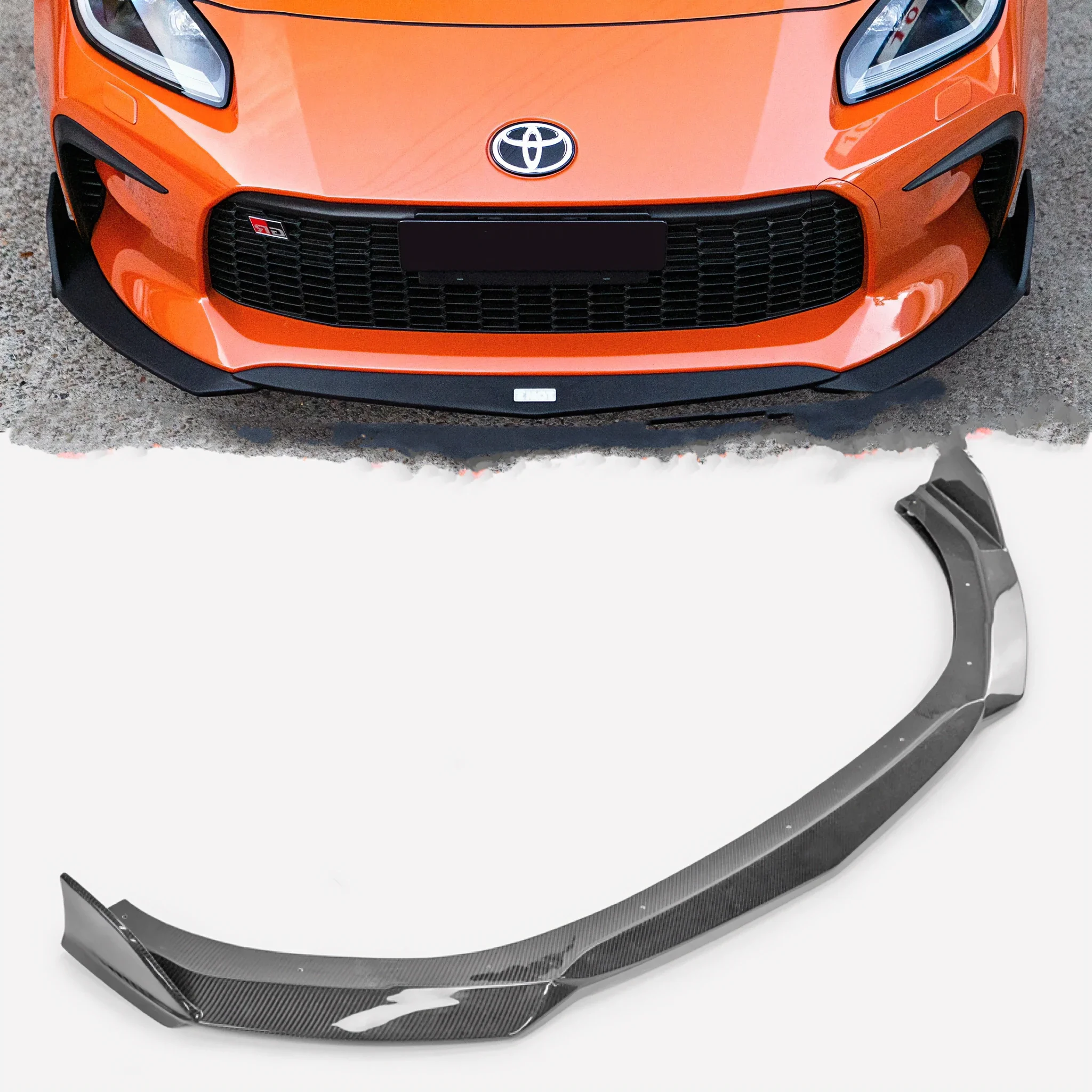 Fits for Subaru BRZ ZD8 TMS Type front lip GR86 ZN8 Carbon Bumper Lip