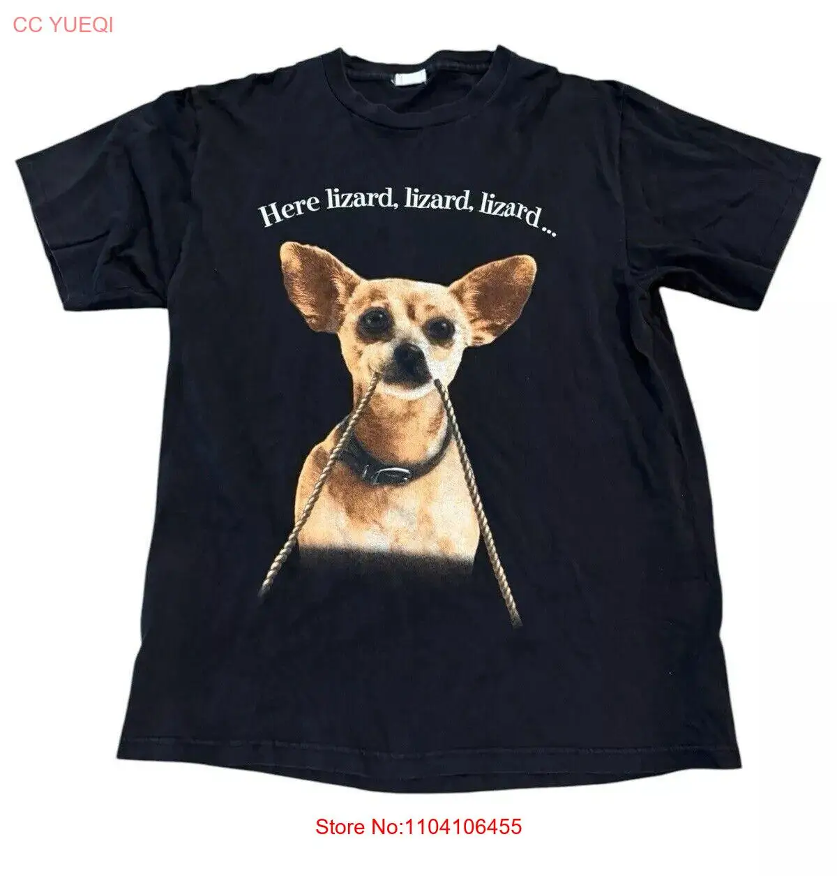 

Taco Bell Chihuahua - “Here Lizard, Lizard …” - 1998 Black Shirt - 2 Sided - XL