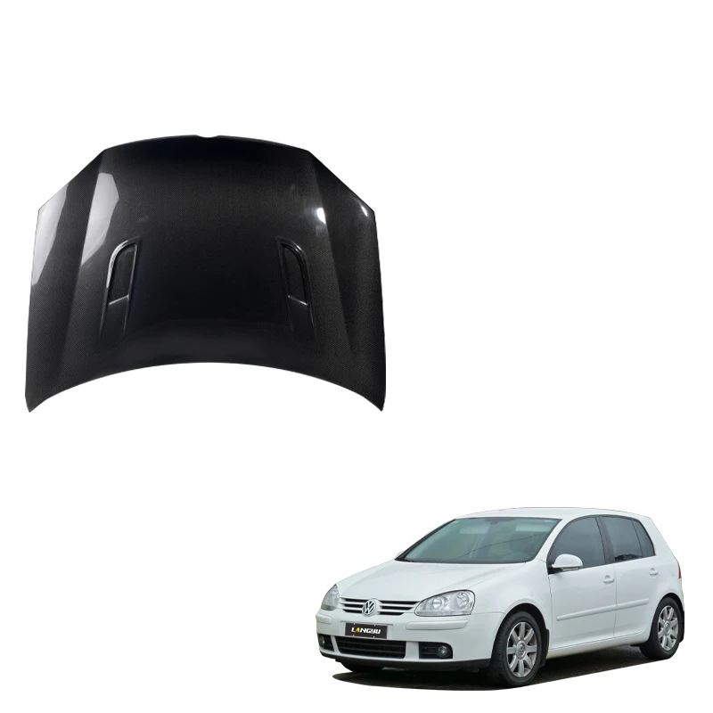 

Car Tuning Parts VW Golf5 MK5 GTI LY Style Engine Cover Hood Carbon Fiber Front Bonnet for Golf 5 Bonnet