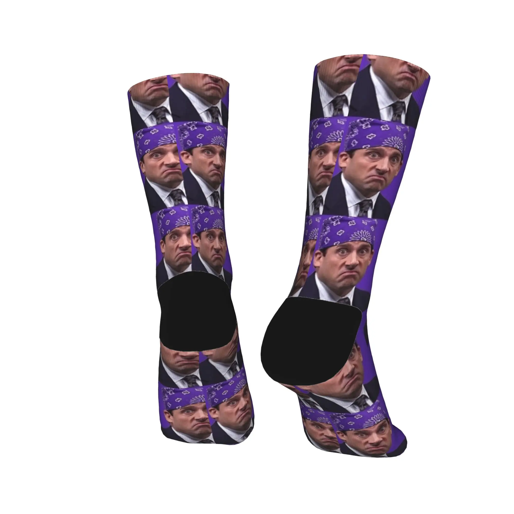 Prison Mike The Office Funny TV Show Socks Printed Stockings Anti Bacterial Men Socks Quality Autumn Modern Cycling Socks #4