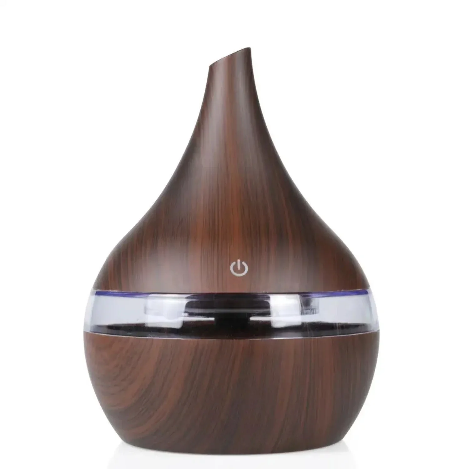 Ultra-Quiet Advanced Humidifying Technology 2023 Latest Wood Grain Humidifier - Create a Peaceful Environment with 300ml Capacit