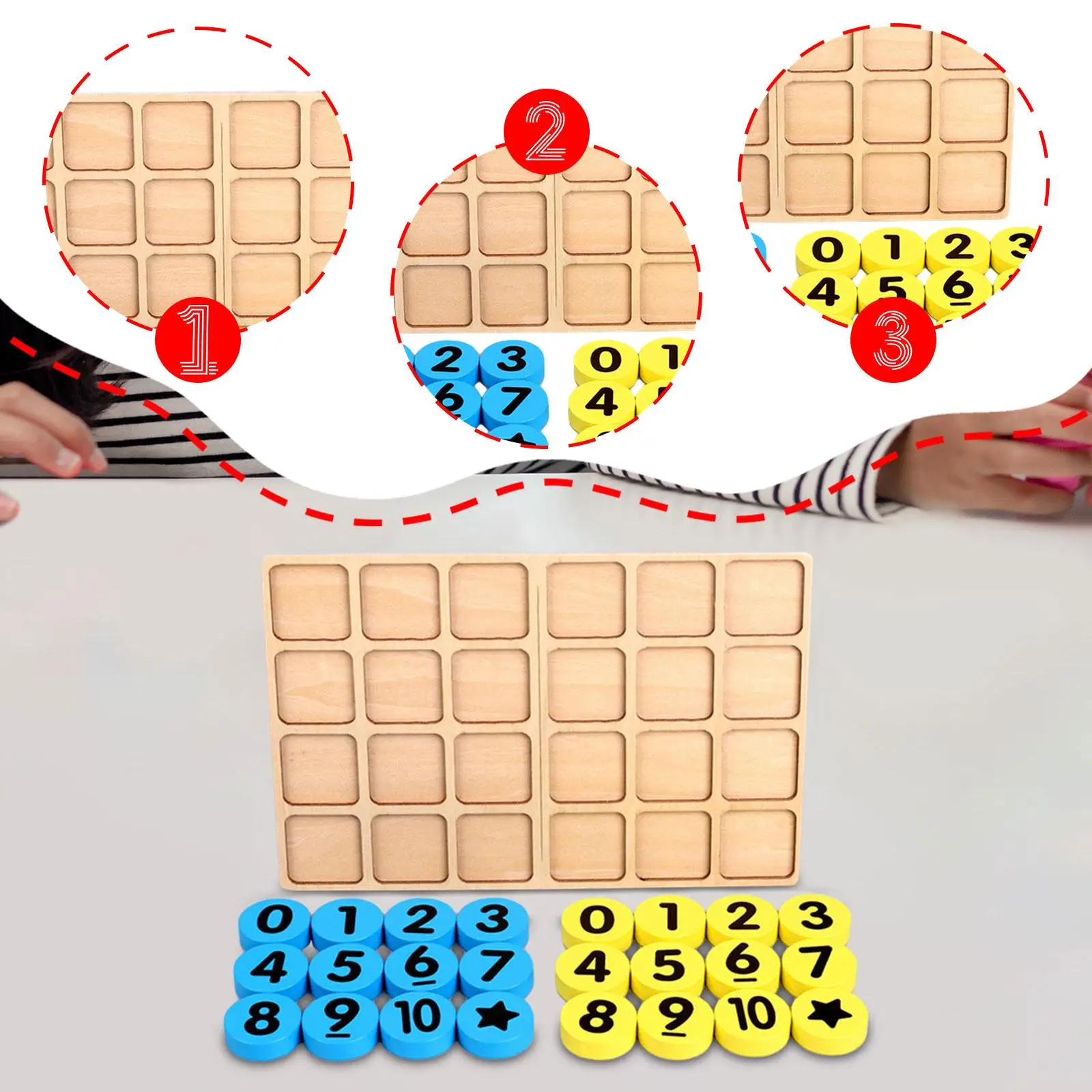 Number Game Travel Gifts Preschool Activity Brain Teaser Wooden Development