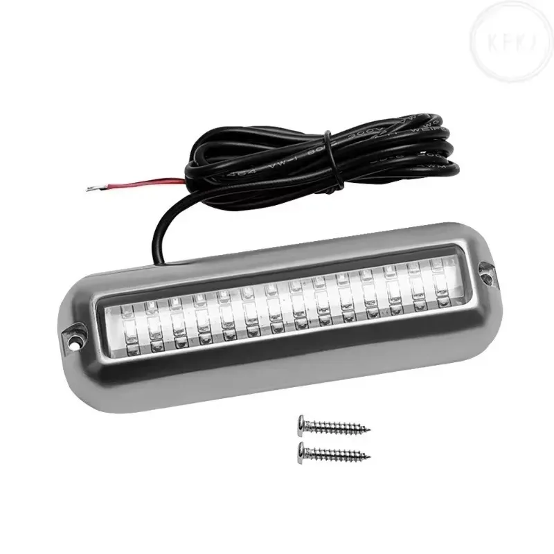 الفولاذ المقاوم للصدأ 1-4 قطعة 42 LED يخت تحت الماء لأضواء الملاحة البحرية IP68 أضواء قارب مقاوم للماء ملحقات اليخوت