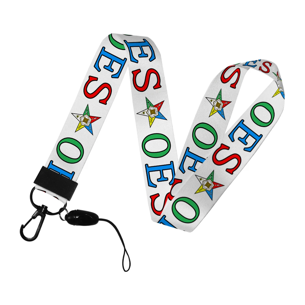 Sorority Fraternity Accessories Polyester Neck Lanyards for Keychain Neck Straps Badge Card Holder Hang Rope Keyrings Gifts