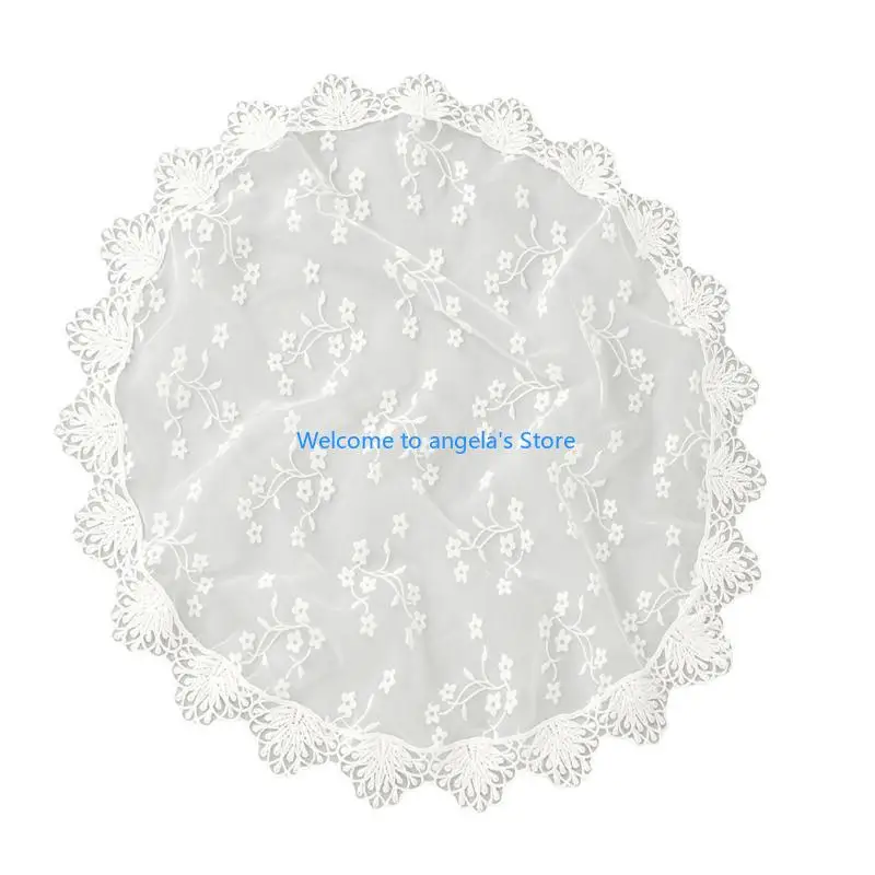 X4YC حجاب دانتيل لاتيني أغطية رأس لحفلات زفاف العروس Seethrouh غطاء رأس شفاف إكسسوار رأس للمناسبات الرسمية