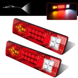 Car LED Tail Light Kits Waterproof 12V 24V Rear Turn Signal Lamp For RV Camper Trailer Truck Stop Light Boat Lighting