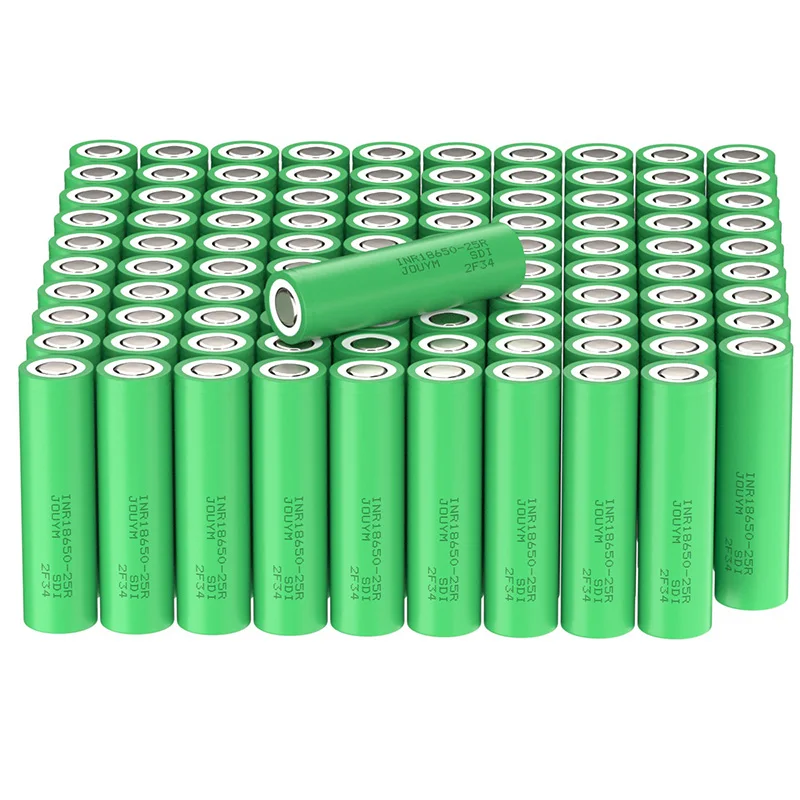 JOUYM 18650 Battery INR18650 25R 2500mAh 3.7V 30A High Discharge Power Cell