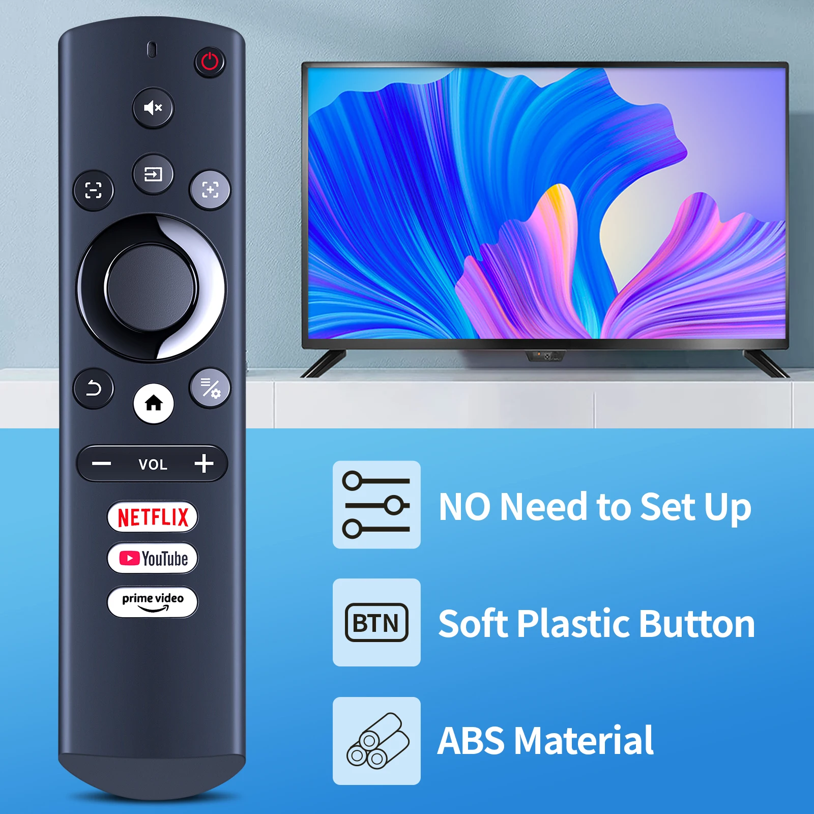 جهاز تحكم عن بعد جديد لجهاز عرض الفيلم الخارجي ELEPHAS 2024 4K مع YouTube NETFLIX