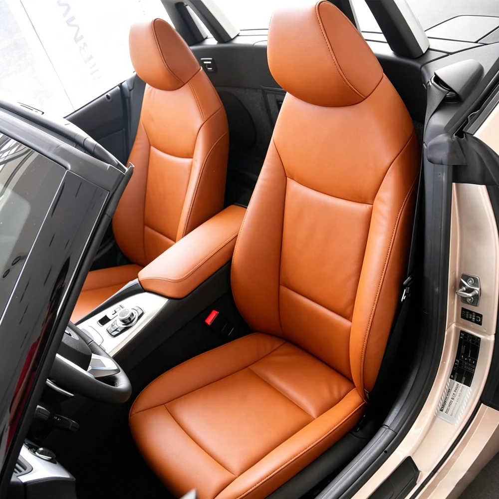 Spezieller Autositzbezug für BMW Z4 E89 Roadster 2009 2010 2011 2012 2013 2014 2015 2016 2017 PU-Leder Kissen Autositzbezüge